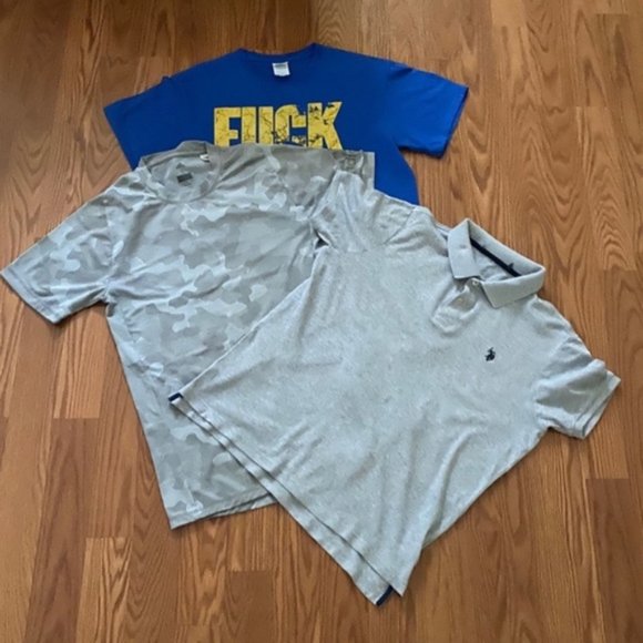 💖MEGA SALE💖Adidas & Abercrombie & Fitch 3 Men’s T-Shirts Set ALSU00423 - Picture 1 of 9